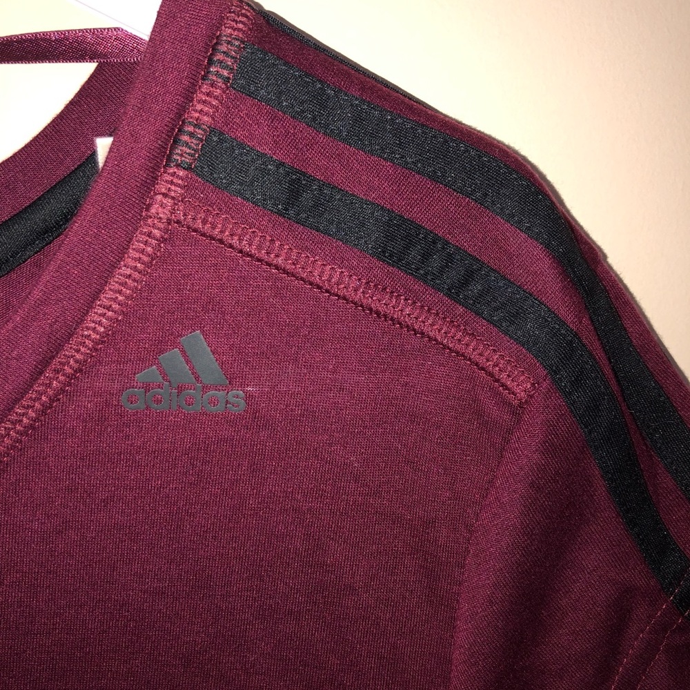 Adidas Climalite Burgundy T-Shirt
